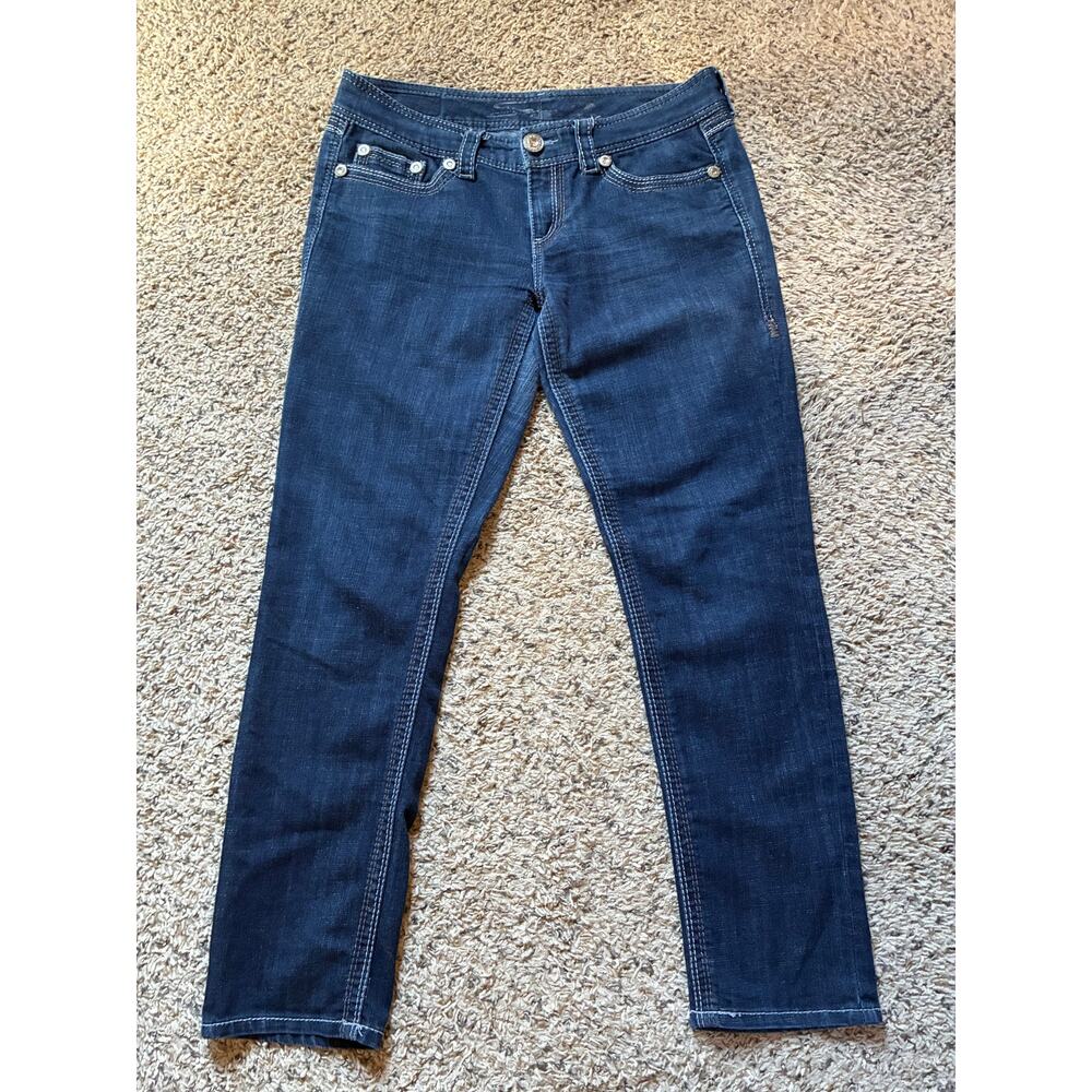 Seven 7 Women’s Jeans Size 31 Skinny 28” Inseam Mid-rise Dark Wash